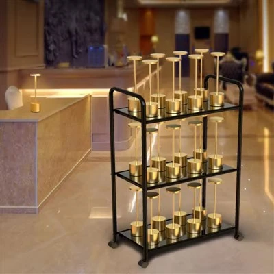 Lampă de birou de încărcare fără fir multiplă pentru schema de încărcare a barului de cafenea de hotel